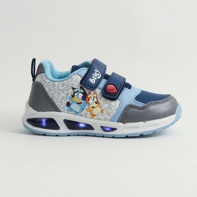 Imagen 1 del producto Zapatillas Con Luces Niño Letras Celeste Bingo Y Bluey