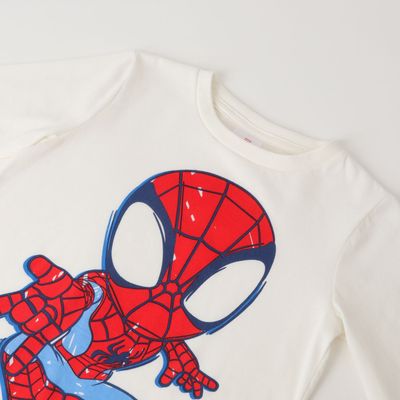 Imagen 2 del producto Polera Manga Larga Niño Spidey Go Spidey Beige Marvel