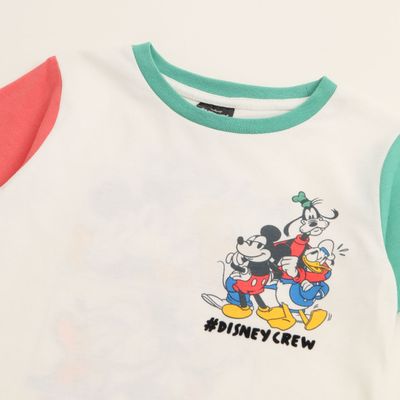 Imagen 2 del producto Polera Manga Corta Niño Mickey #Disneycrew Blanco Disney