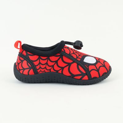 Zapato De Agua Niño Rojo Telaraña Y Ojos Spiderman Marvel