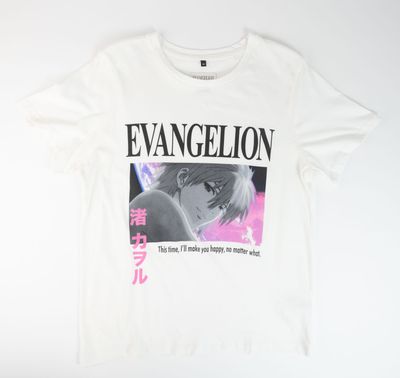 Polera Mujer  Evangelion  Ayanami Blanco