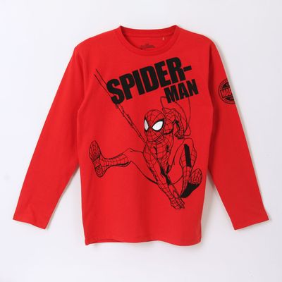 Imagen 1 del producto Polera Manga Larga Niño Spiderman En Acción Rojo Marvel