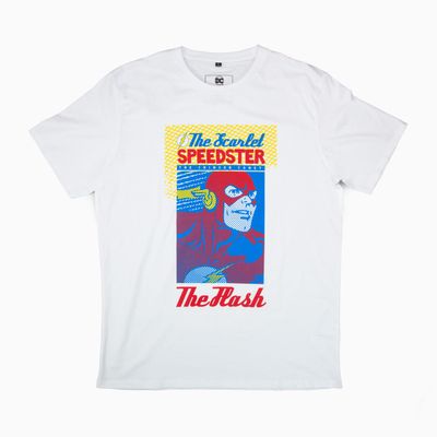Imagen 1 del producto Polera Hombre  The Flash Caratula Blanco Dc Comics