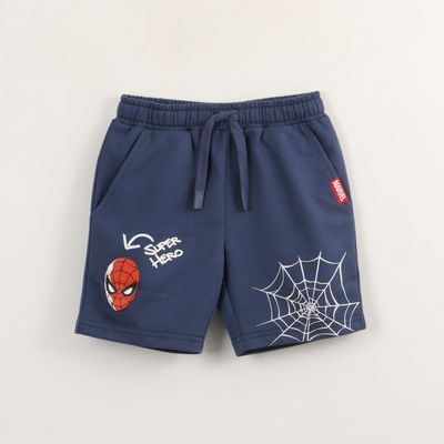 Short Cordón Niño Azul Personaje Spiderman Marvel