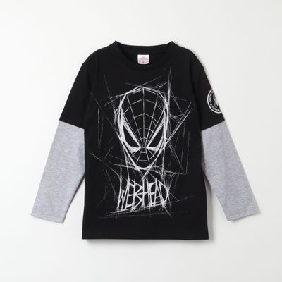 Polera Manga Larga Niño Spiderman Webhead Negro Marvel