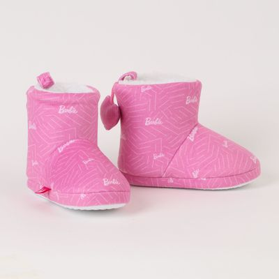 Pantufla Niña Pompom Rosado Barbie
