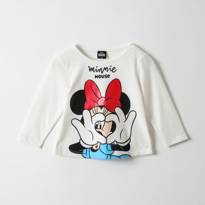 Imagen 1 del producto Polera Manga Larga Niña Minnie Love Blanco Minnie