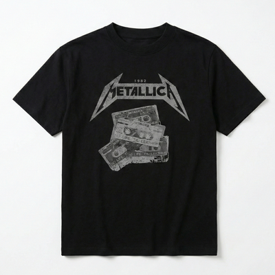 Imagen 2 del producto Polera Manga Corta Hombre Cassete Negro Metallica