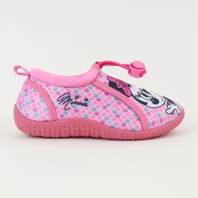 Zapato De Agua Niña Rosado Escamas Minnie Disney