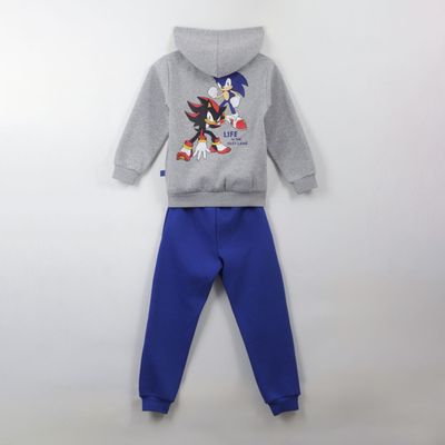 Imagen 2 del producto Conjunto Buzo Niño Gris Back Print Sonic