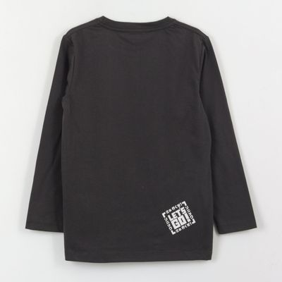 Imagen 2 del producto Polera Manga Larga Niño Diseño Lineal Gris Sonic