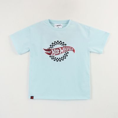 Imagen 1 del producto Polera Manga Corta Niño Celeste Logo Hot Wheels