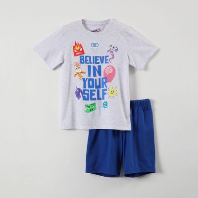 Pijama Corto Niño Intensamente Gris Disney