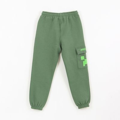 Imagen 2 del producto Pantalón de Buzo Niño Cargo Verde Minecraft