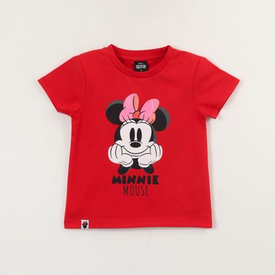 Imagen 2 del producto Polera Manga Corta Niña Rojo Minnie Mouse Face Disney