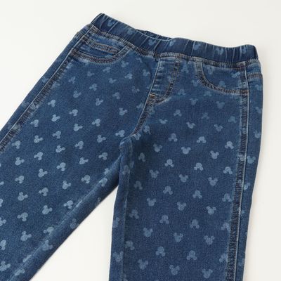 Imagen 2 del producto Calza Denim Niña Minnie Corazoncitos Azul Disney