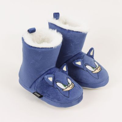 Imagen 2 del producto Pantufla Bota Niño Invernal Orejas Azul Sonic