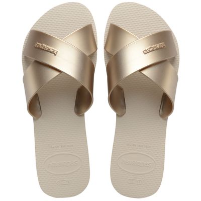 Imagen 1 del producto Sandalia Mujer Aqua Metallic Beige Paja Havaianas