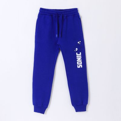 Pantalón de Buzo Niño Jogger Azul Sonic