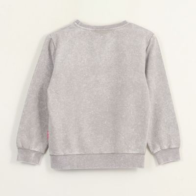 Imagen 2 del producto Polerón Cerrado Niña Gris Logo Barbie