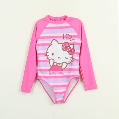 Imagen 1 del producto Traje de baño Niña Rosado Rayas Estampado Hello Kitty