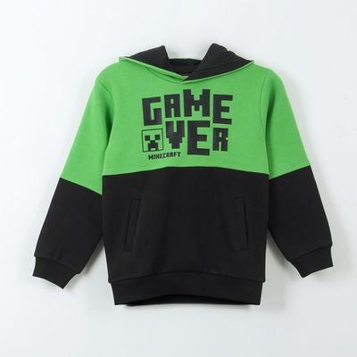 Imagen 1 del producto Polerón Niño Hoodie Game Over Verde Minecraft