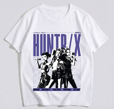 Imagen 2 del producto Polera Manga Corta Niña World Tour Blanco Kpop Demon Hunters