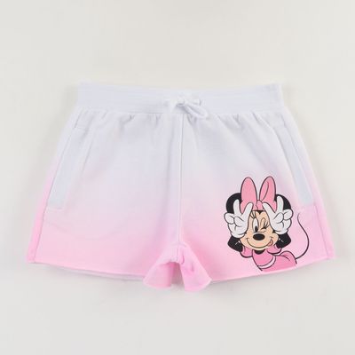Short Cordón Niña Blanco Tie Dye Minnie Mouse Disney