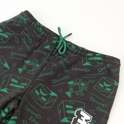 Imagen 2 del producto Pantalon De Buzo Niño Full Of Heads Negro Minecraft