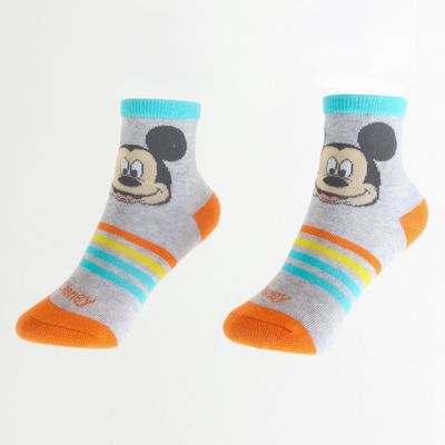 Imagen 2 del producto Bipack Calcetines Niño Mickey Lineas Gris Disney