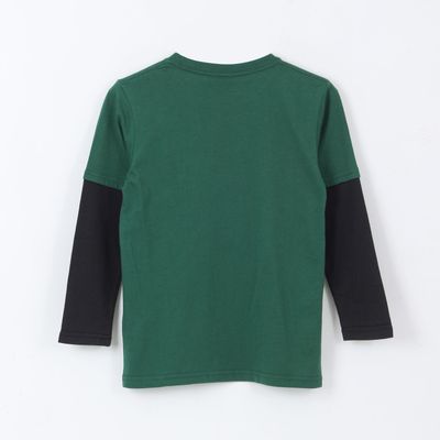 Imagen 2 del producto Polera Doble Manga Niño Creeper Verde Minecraft