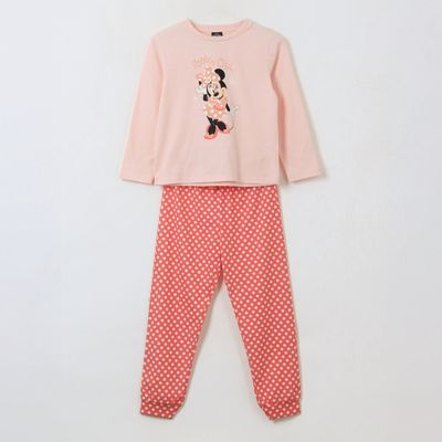 Pijama Manga Larga Niña Soooo Chic Minnie Rosado Disney