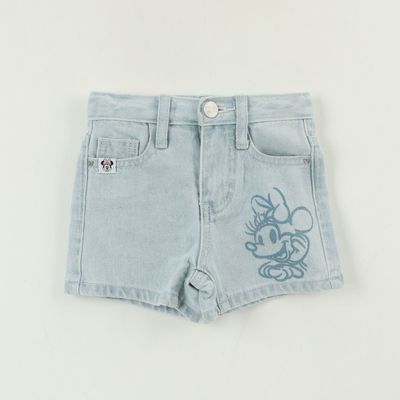 Short Niña Azul Jeans Minnie Disney