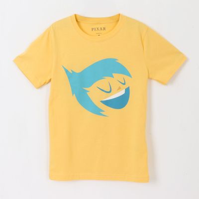 Polera Manga Corta Niña Amarillo Alegría Pixar Disney