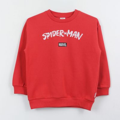 Imagen 1 del producto Polerón Cerrado Niño Spiderman Back Print Rojo Marvel