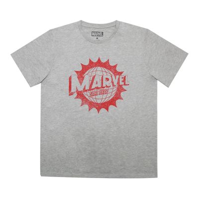 Polera Hombre Asombroso Gris Marvel