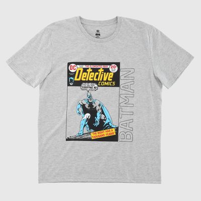 Polera Hombre Batman Detective Gris DC Comics