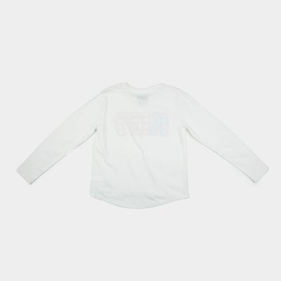 Imagen 2 del producto Polera Manga Larga Niña Logo Blanco Kiss