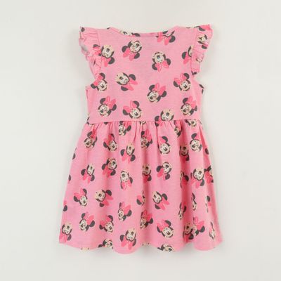 Imagen 2 del producto Vestido Sin Manga y Collet Niña Rosa Print Minnie Disney