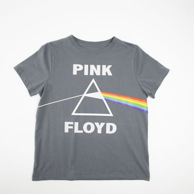 Polera Mujer Pink Floyd Prisma Gris