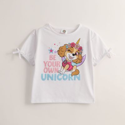 Imagen 1 del producto Polera Manga Corta Niña Skye Be Your Own Blanco Paw Patrol