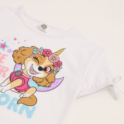 Imagen 2 del producto Polera Manga Corta Niña Skye Be Your Own Blanco Paw Patrol