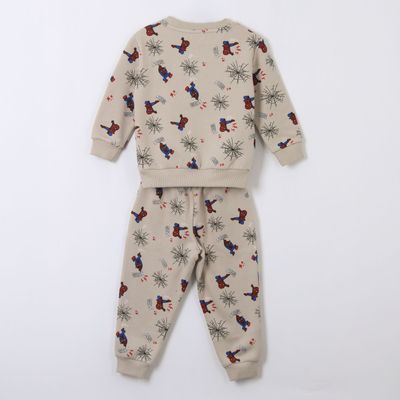Imagen 2 del producto Conjunto Buzo Niño Full Print Spiderman Beige Marvel