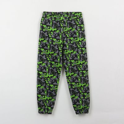 Imagen 2 del producto Pantalón de Buzo Niño Full Print Negro Minecraft