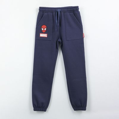 Pantalón de Buzo Escolar Niño Spiderman Azul Marino Marvel
