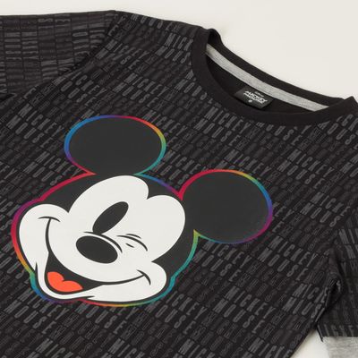 Imagen 2 del producto Polera Manga Larga Niño Mickey Letters Negro Disney