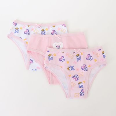 Imagen 1 del producto Tripack Calzón Niña Rosado Full Print Minnie & Daisy Disney