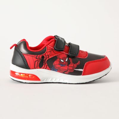Zapatilla Con Luces Niño Accion Spiderman Rojo Marvel