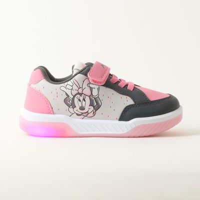 Zapatilla Con Luces Niña Minnie Candied Rosado Disney
