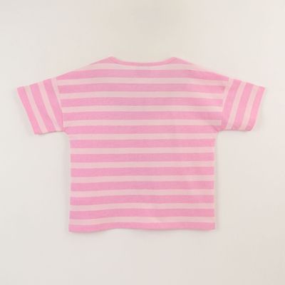 Imagen 2 del producto Polera Manga Corta Niña Rosado Rayas Hello Kitty